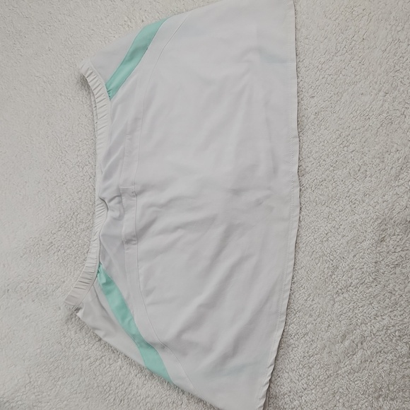 Nike White Skort with Mint Green Aqua Accents - Picture 7 of 10